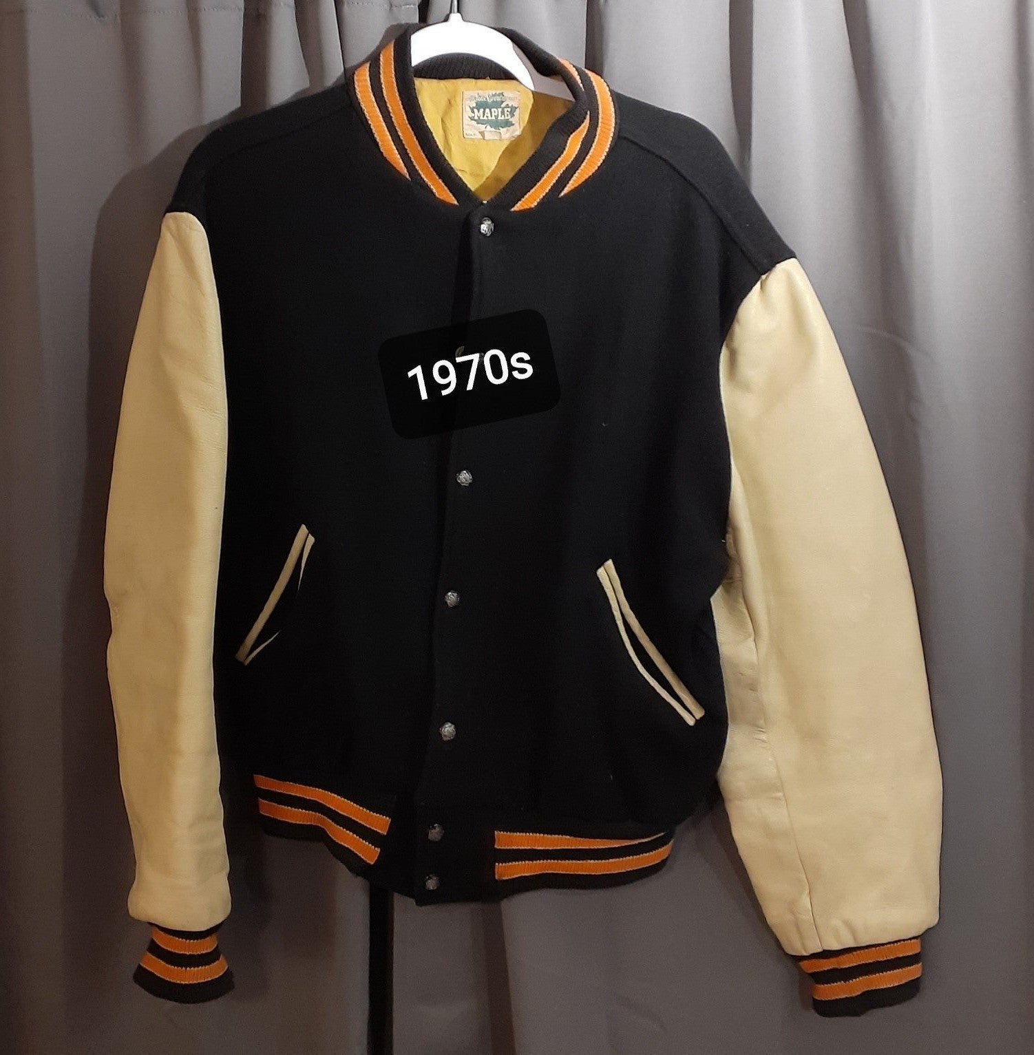 Vintage Maple Athletic Sportswear Varsity Jacket sz med rare colorway