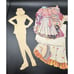 1940 Beautifully displayed Paper Doll Lot JANE WITHERS Whitman # 989 With Photos