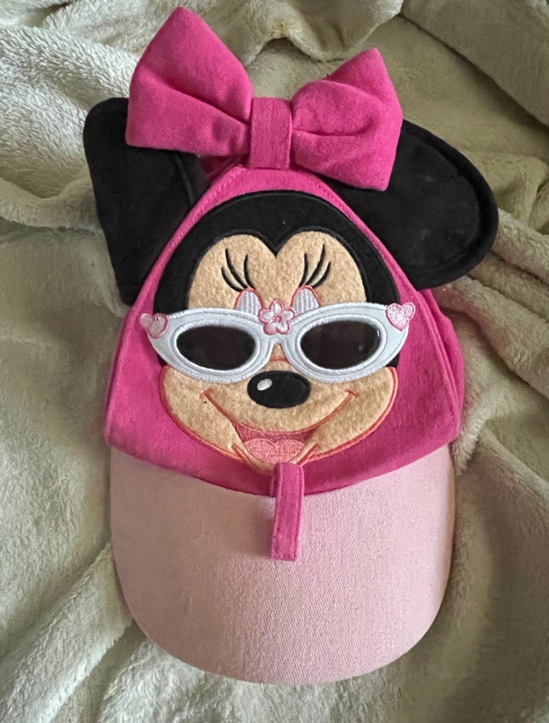 Minnie Mouse with sunglasses Baseball cap Disney Parks Authentic Toddler