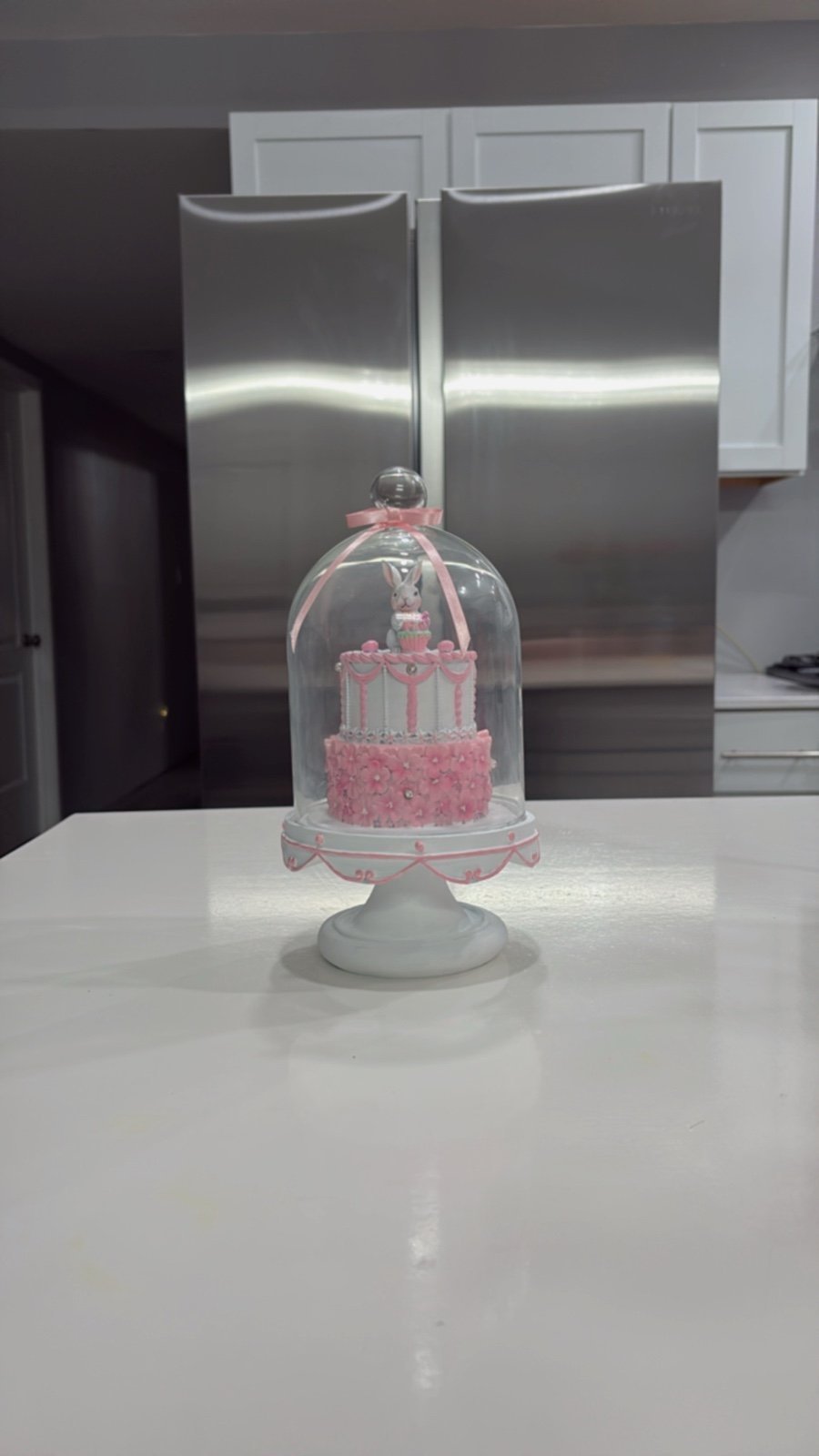 Easter Bunny LED Cloche