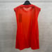 PERRIS Orange Sleeveless Knit