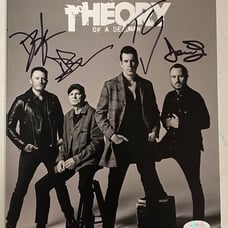 Theory of a deadman signed autographed 8x10 photo with jsa coa AI75152