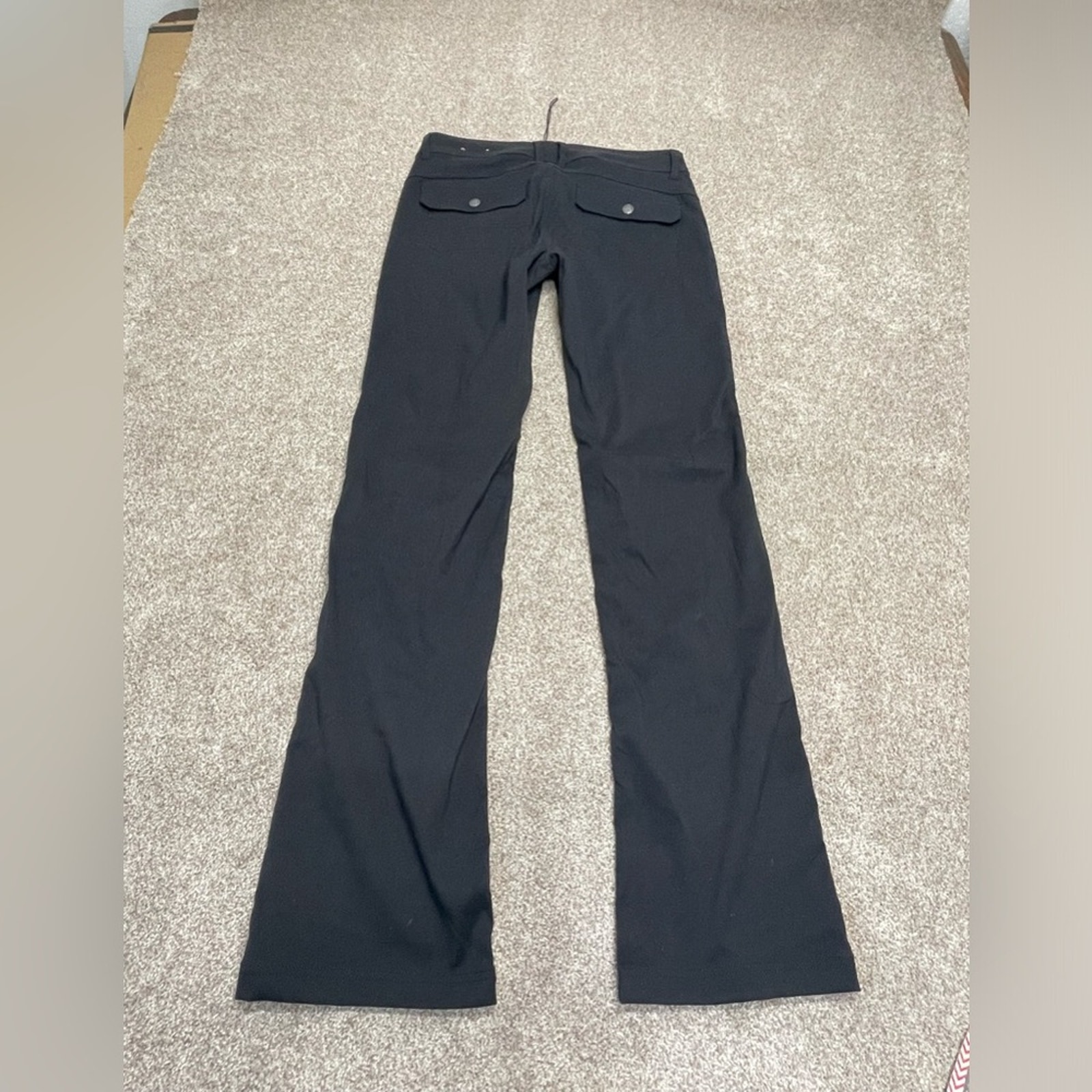 Prana women’s hiking cargo pants sz 10 adjustable leg black outdoor nylon blend