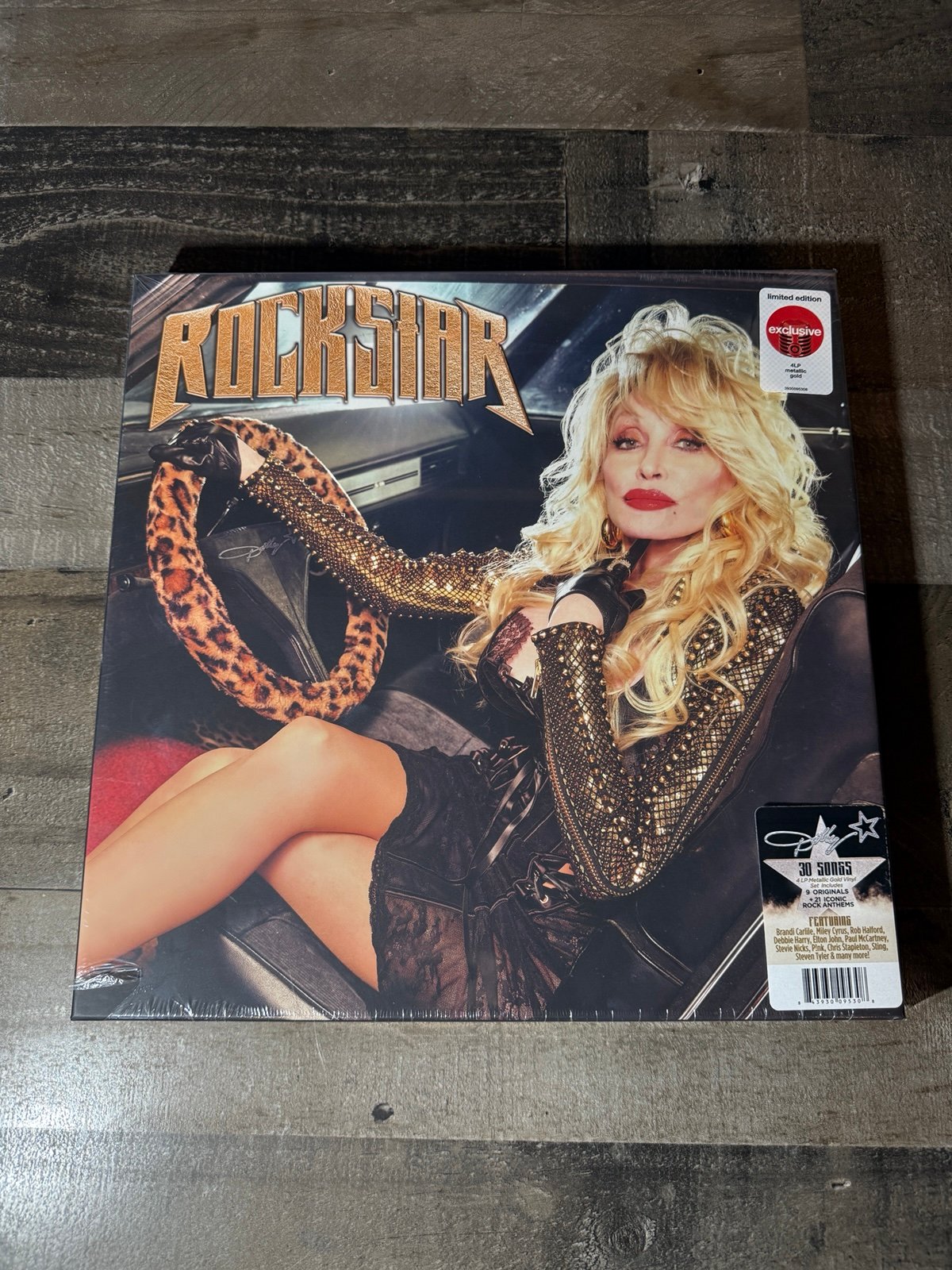 Dolly Parton Rockstar Limited Edition Target Metallic Gold Vinyl 4-LP New Target