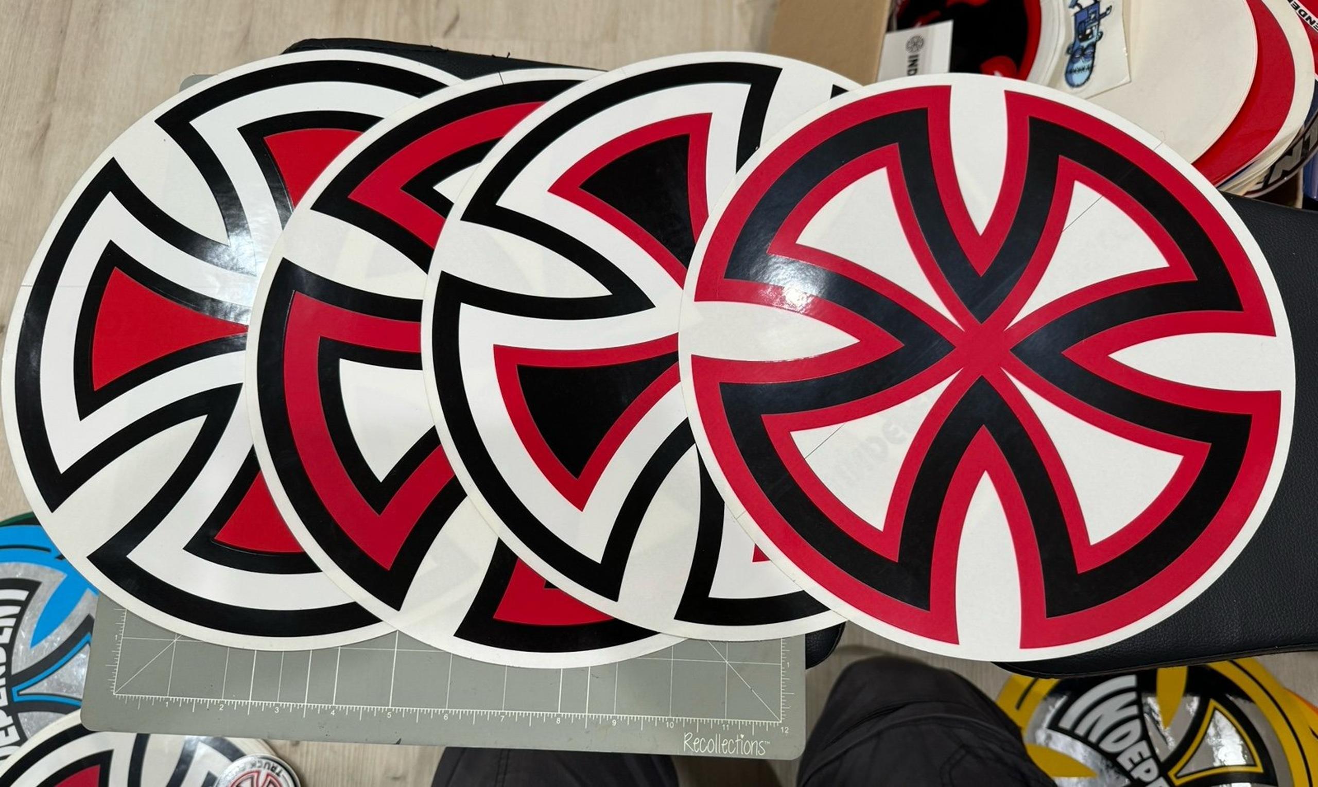 Rare Large Independent Trucks Cross Sticker 12”