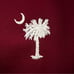 Vintage 1970s South Carolina The Palmetto State Tie Moss & Kuhn 1973