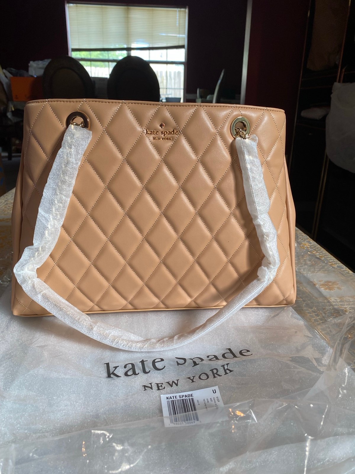 Kate Spade Carey Smooth Leather Quilted Tote