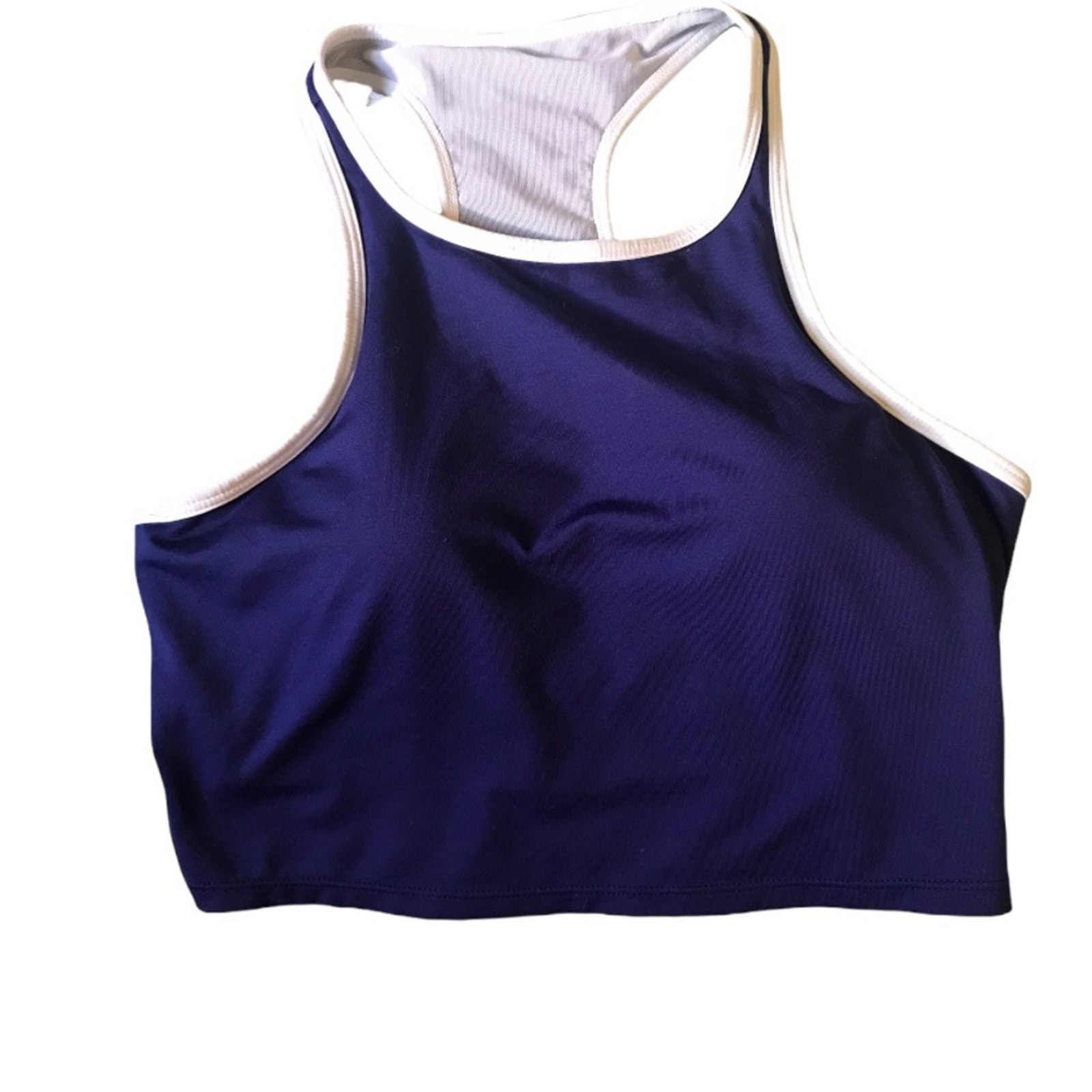 Fabletics Navy & White Sports Bra