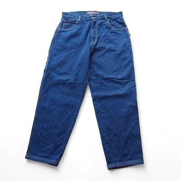 Superior Denim Vintage Y2K Medium Wash Relaxed Carpenter Jeans Men's 38 x 32