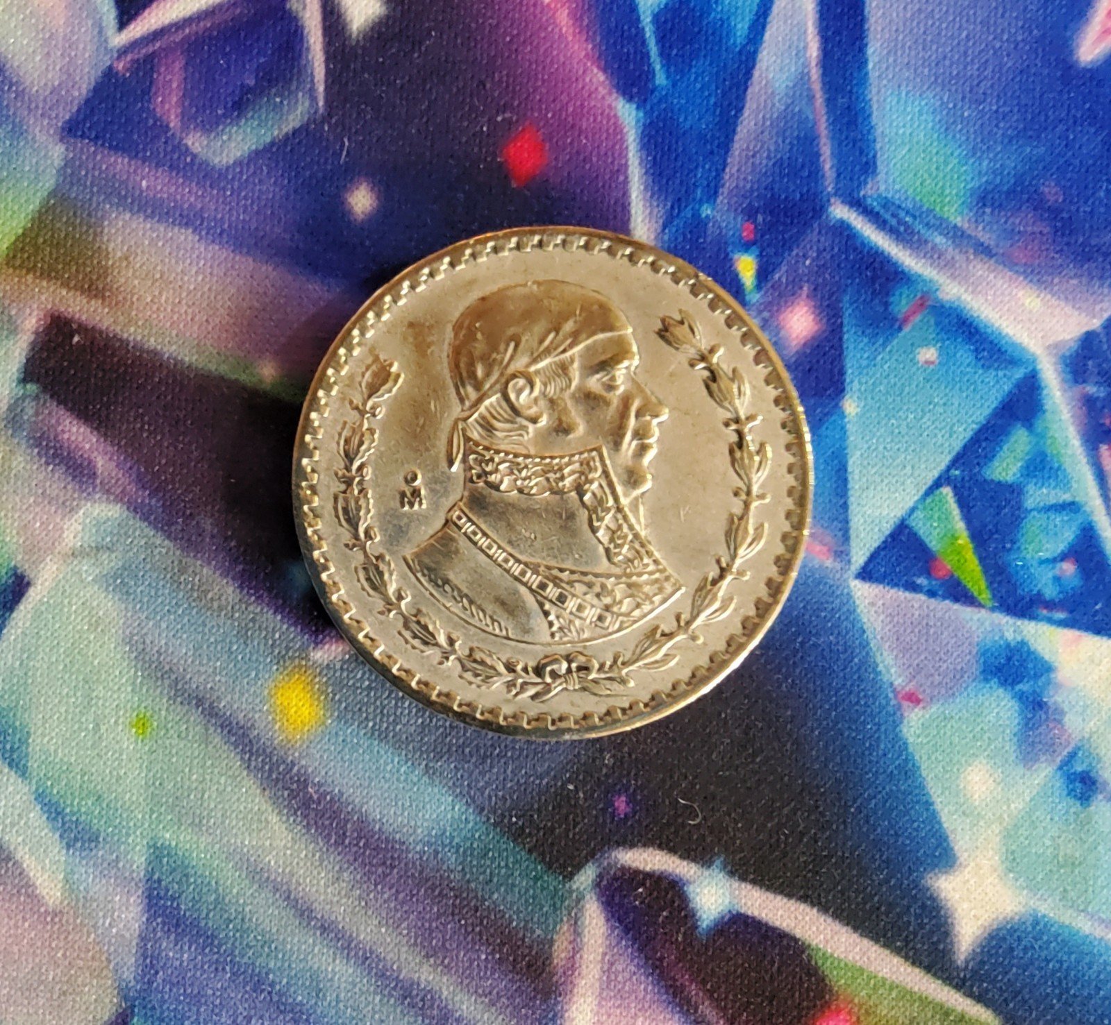 1962 Mexico 1 Peso Silver Coin BU Vintage libertad on edging of coin