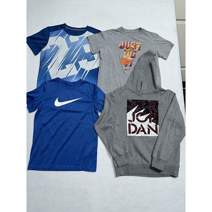 Jordan & Nike Boys Large T Shirt Hoodie Lot EUC