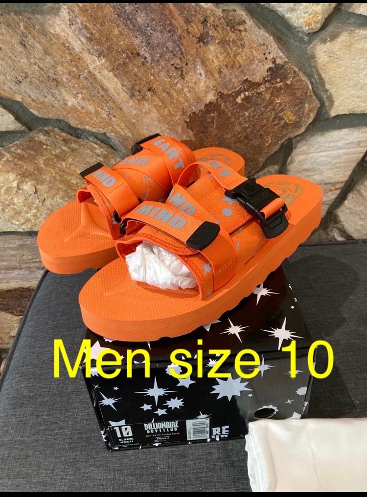 billionaire boys club slides men size 10