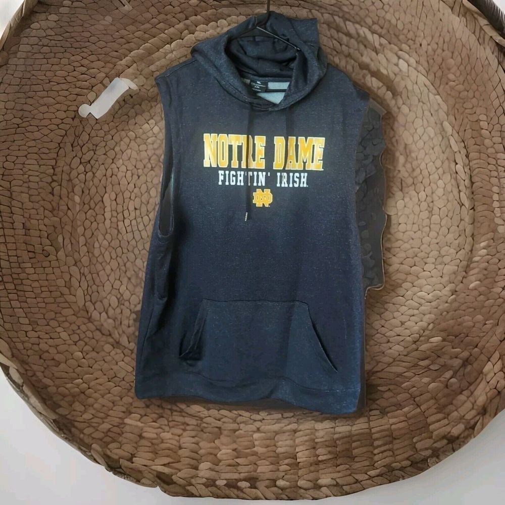 Notre Dame Fighting Irish Men's Sleeveless Hoodie Pullover XXL