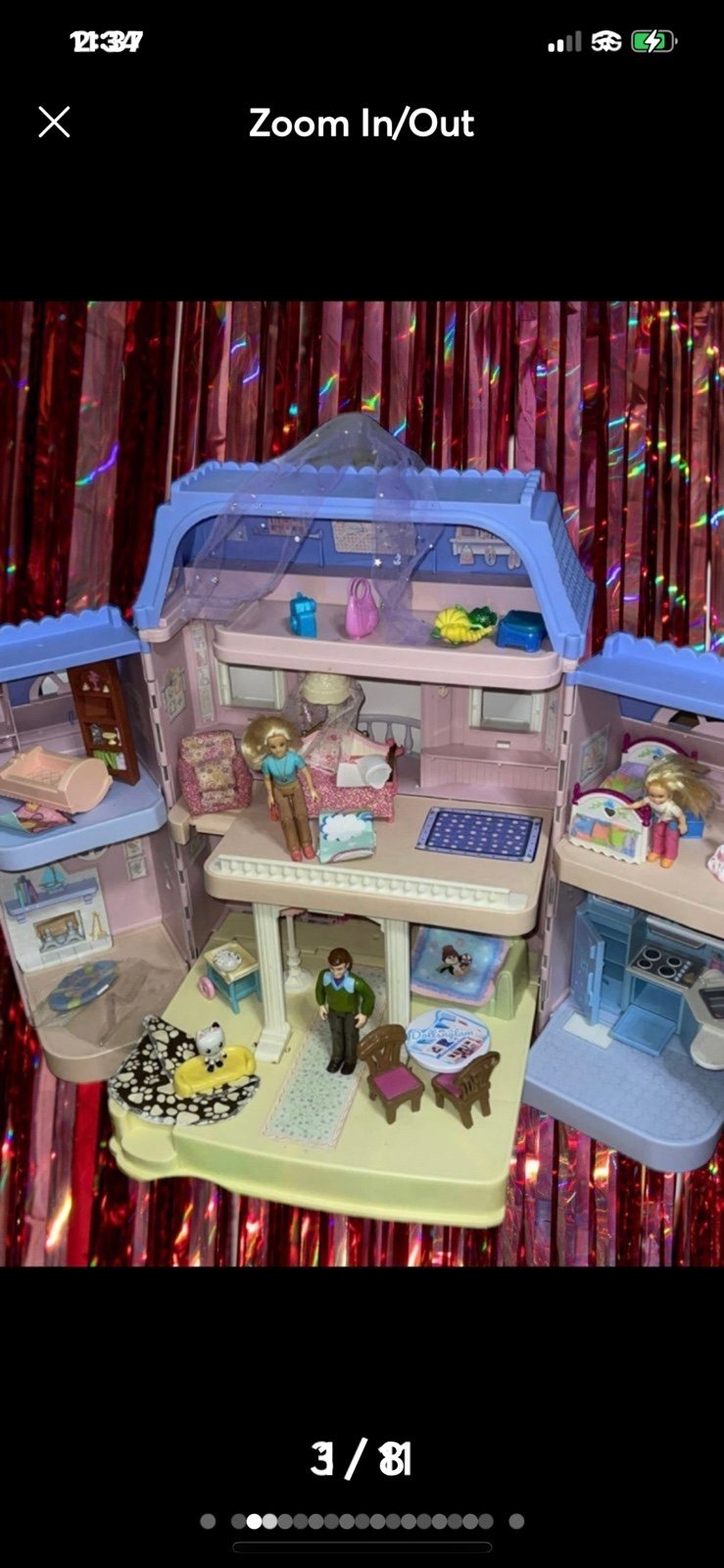 Fisher price loving family dollhouse with furniture loaded people figures access