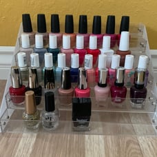 Huge nail polish bundle + stand