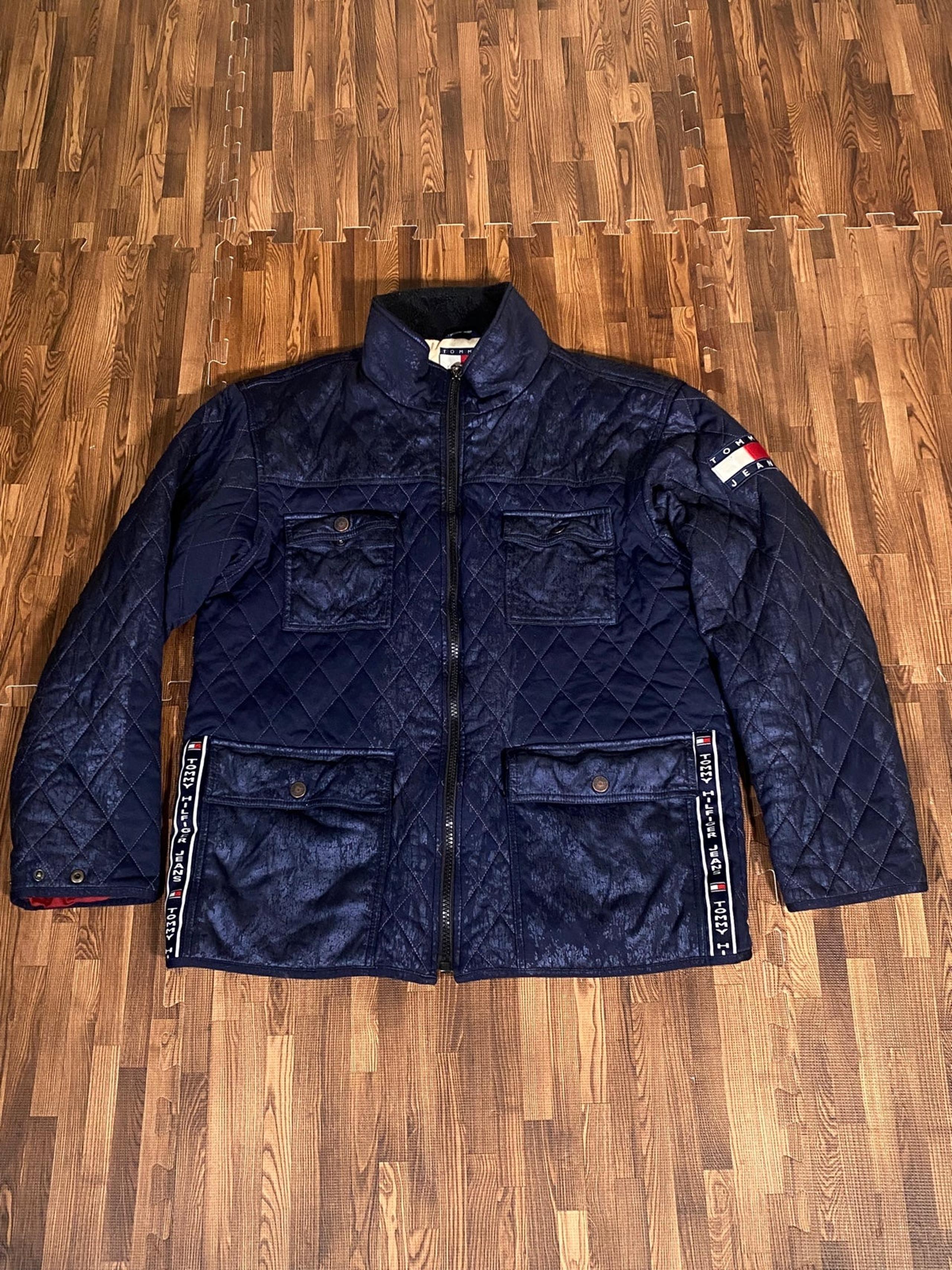 Vintage Tommy Hilfiger Full Zip Quilted/Insulated Puffer Jacket Coat Size Large