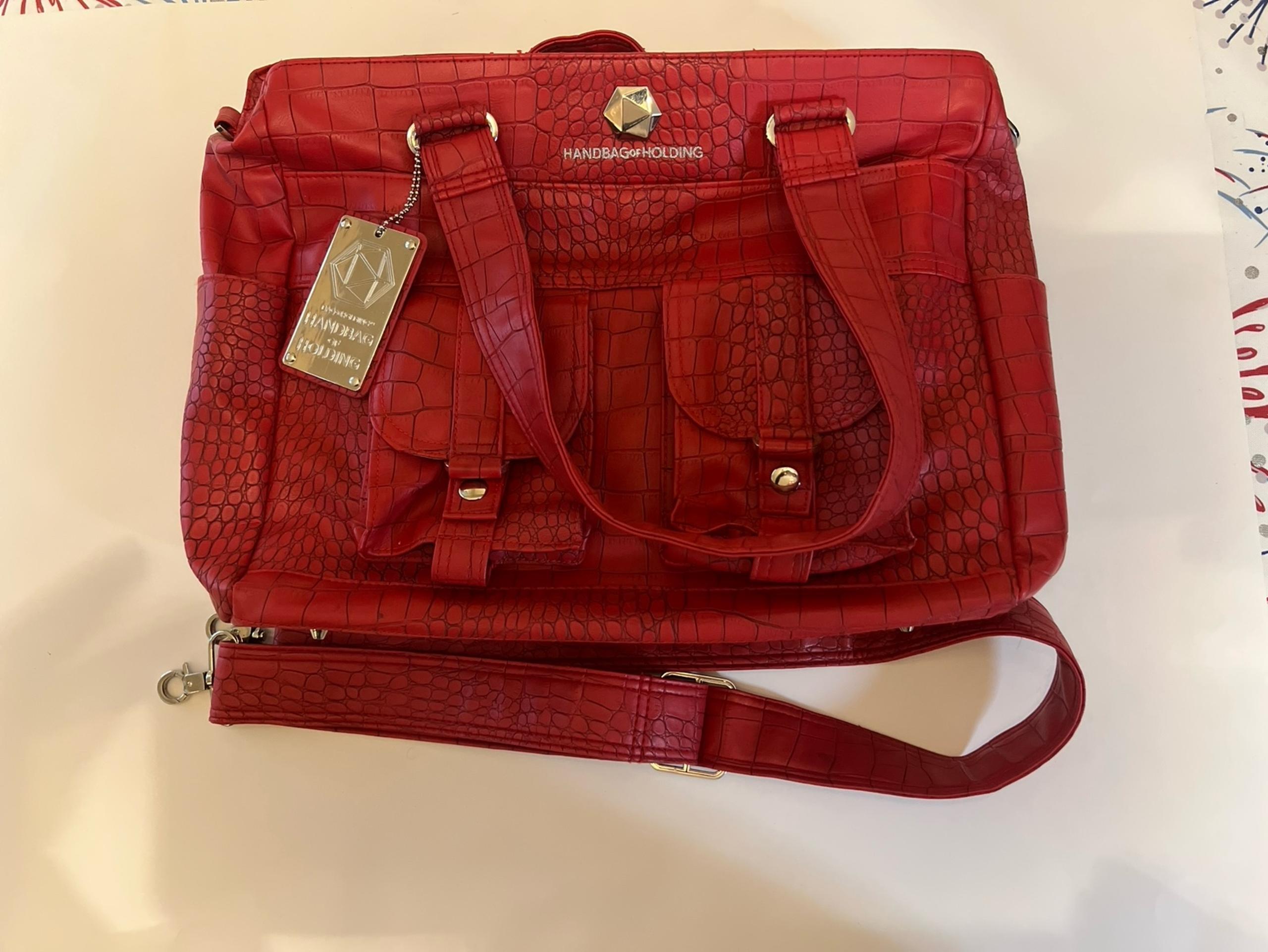 ThinkGeek Handbag of Holding Red Dragon Scale CrossBody  Purse- 2016