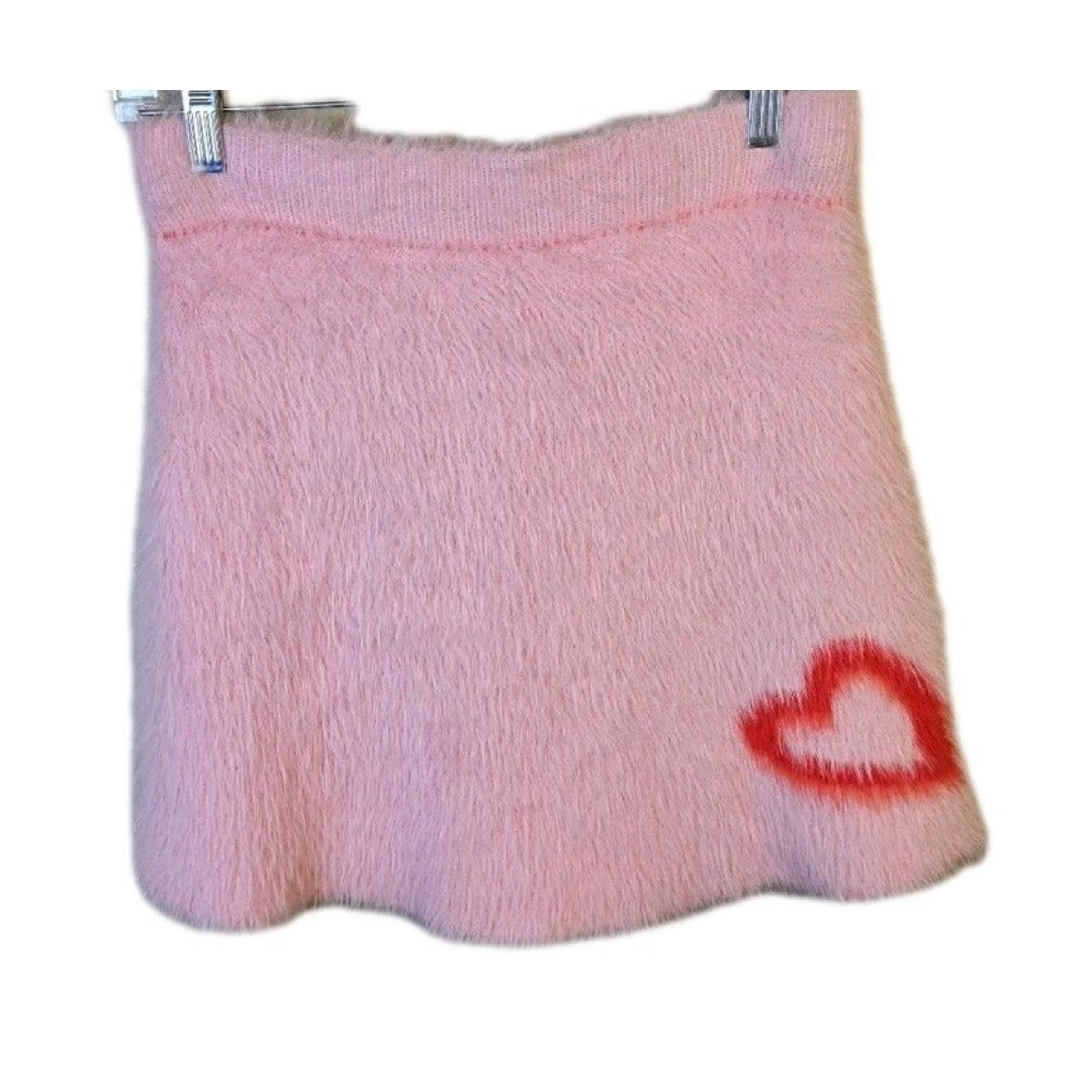 Delias Pink, Fuzzy, High-waisted Mini Skirt Sz S Coquettecore Barbiecore
