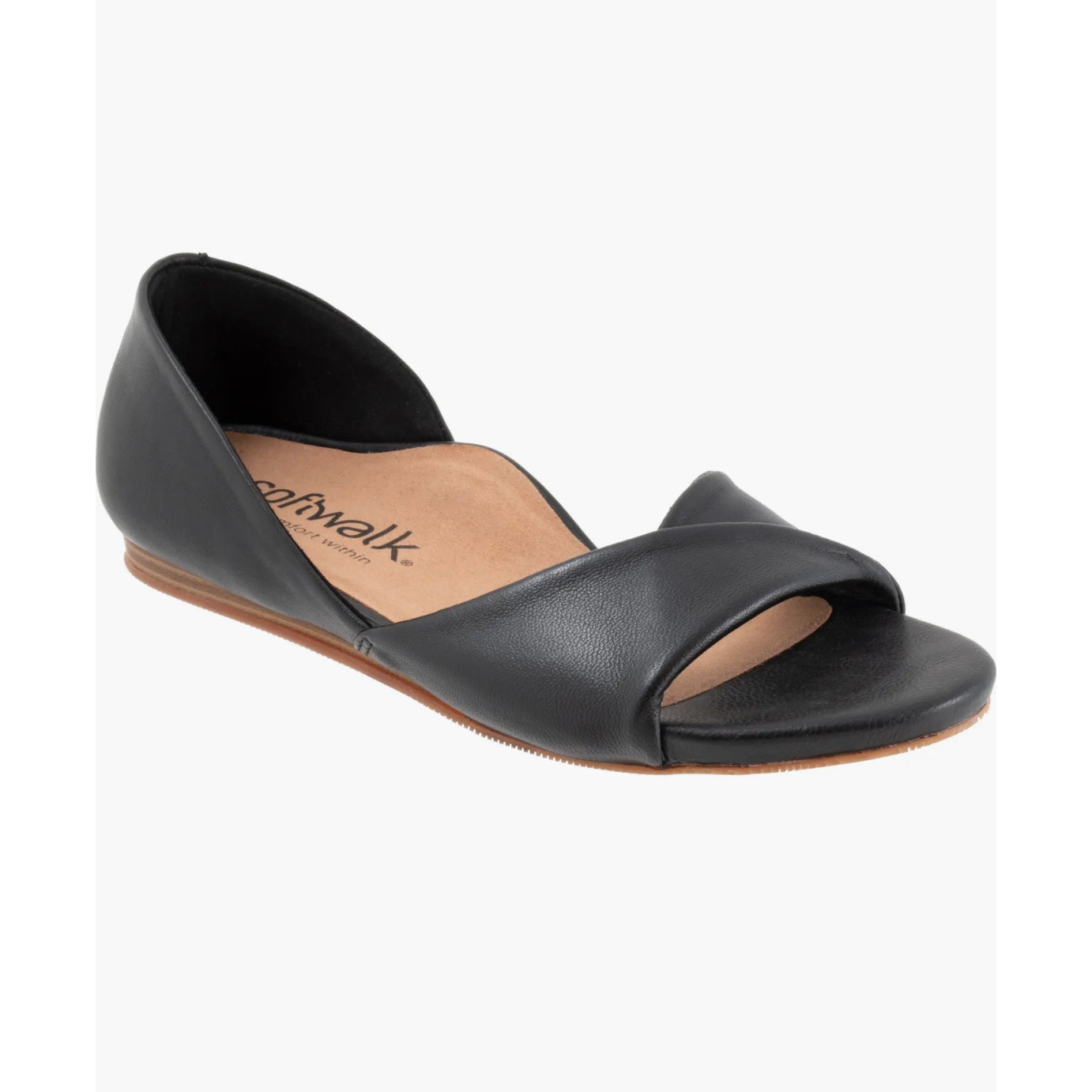 oftWalk Cypress Women's 7W Black Comfort Slides NEW
