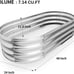 Oval Metal Planter Box, 4x2x1ft Outdoor Gardening Kit Flower Vegetables Helb