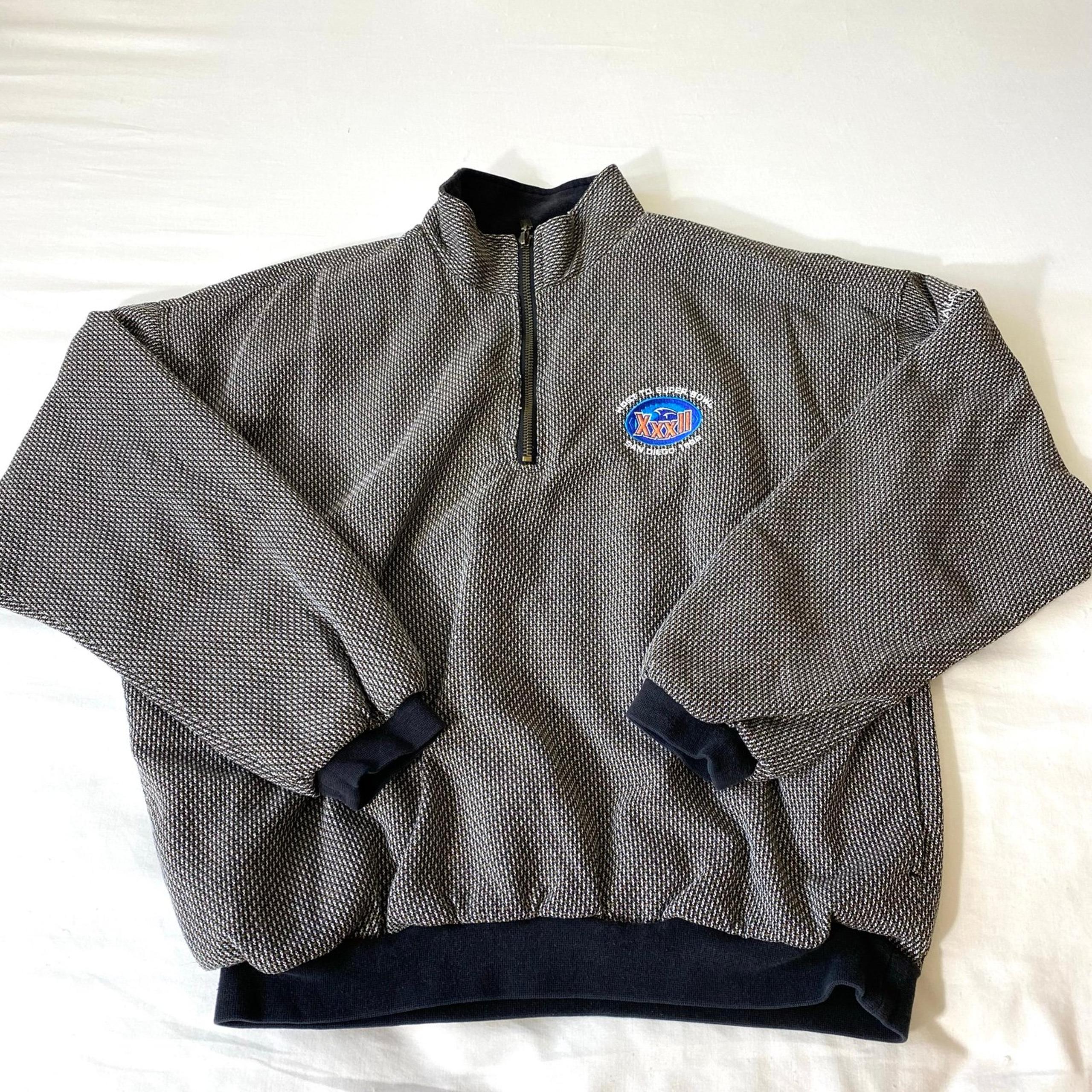 Host to Super Bowl XXXII San Diego 1998 Qualcomm Jacket Pullover Quarterzip Lrg