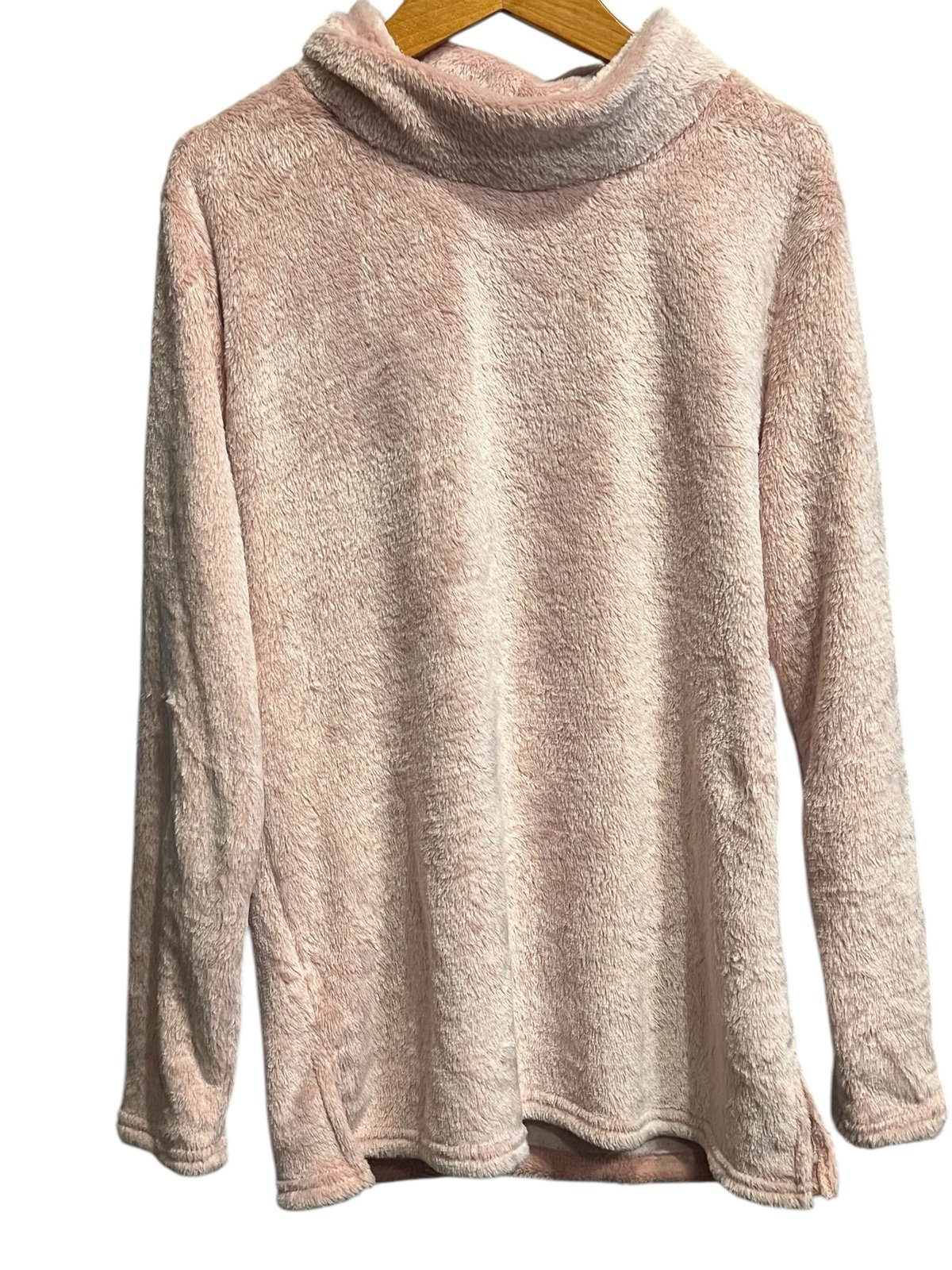 Like Pink Fuzzy Fleece Top