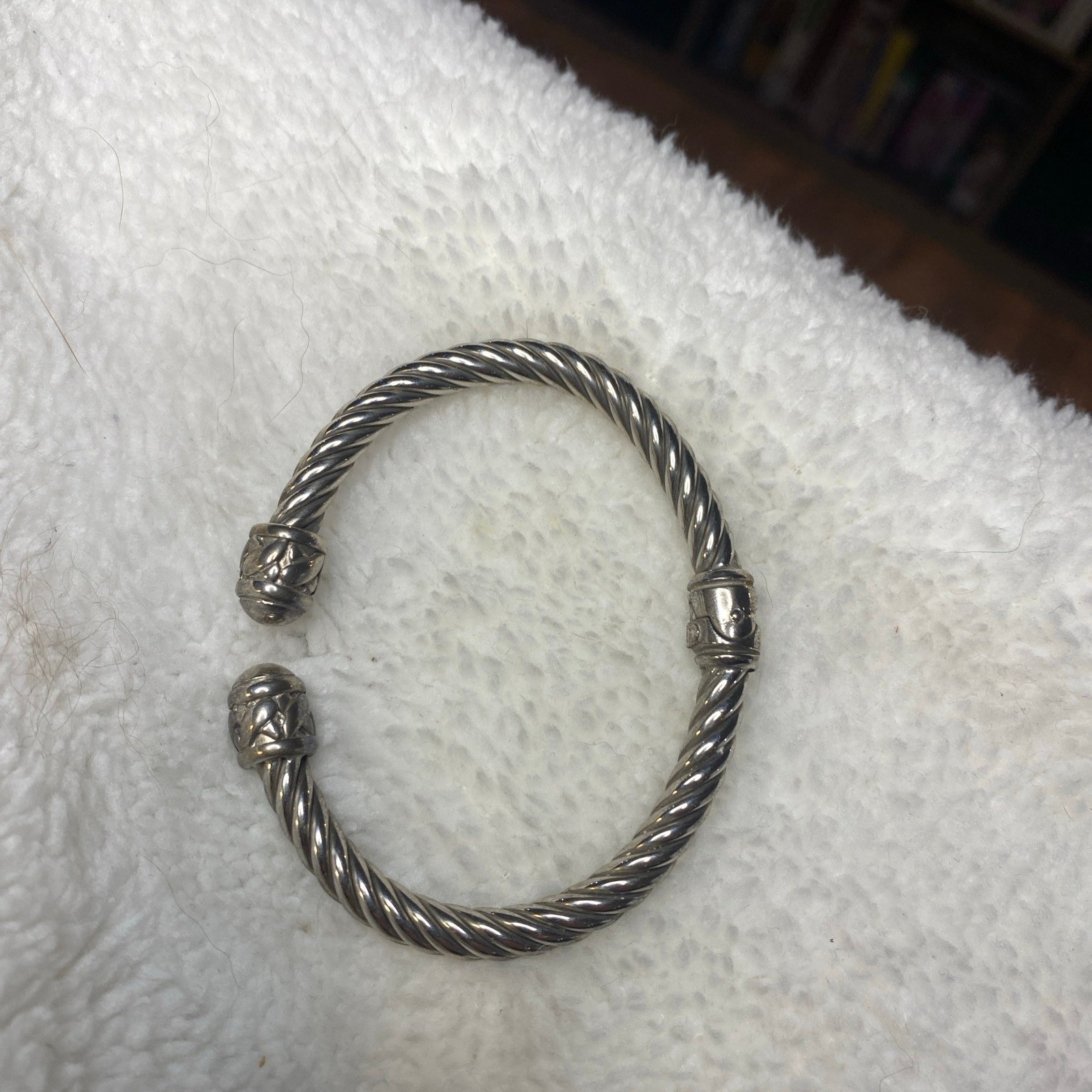 Stunning Sleek Milor Italy Sterling Silver 925 Modernist Hinged Bangle Bracelet