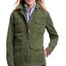 Vineyard Vines Waxed Cotton Parka Jacket Cypress Size Small Pre-Loved