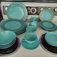 Turquoise Prolon Melmac Dinnerware