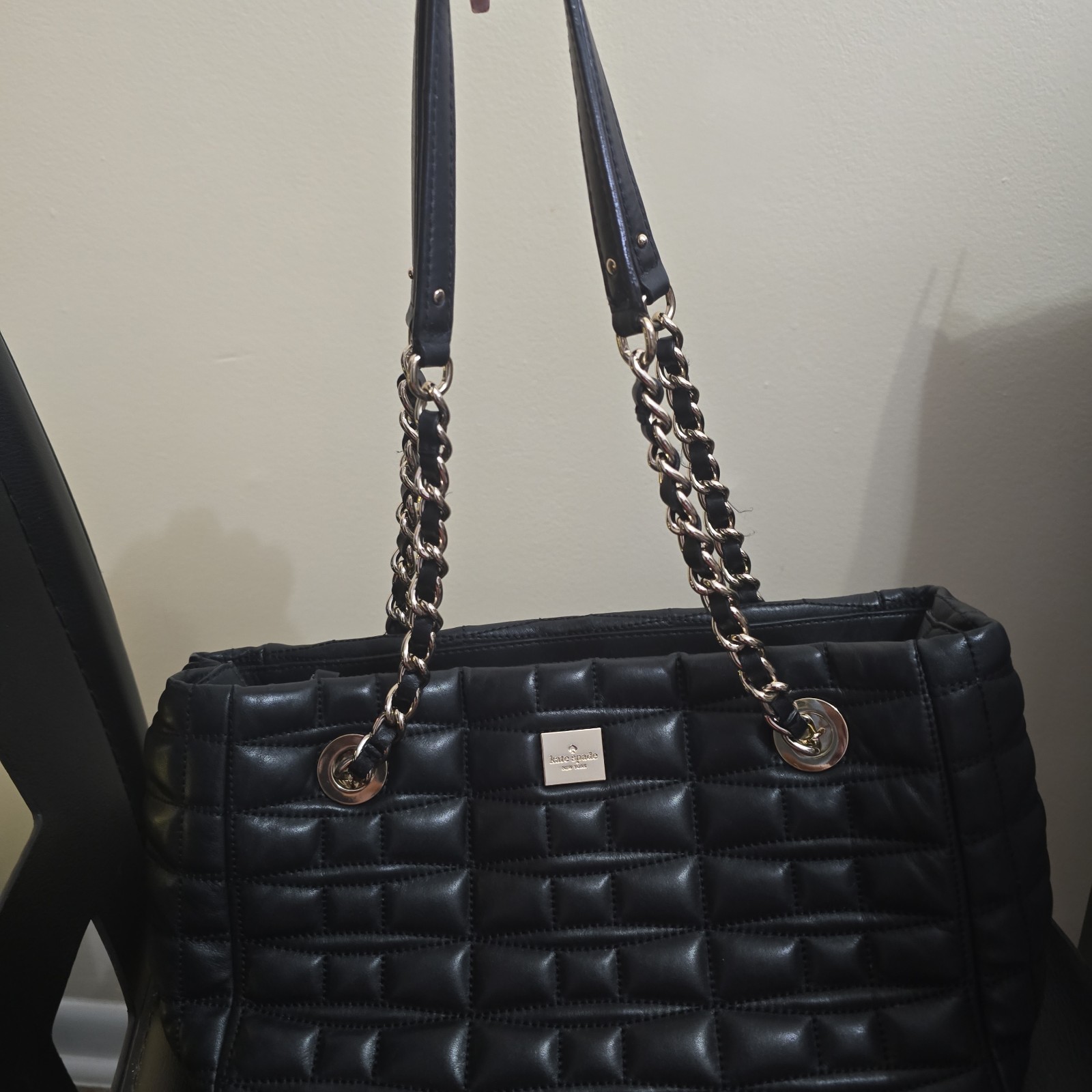 Black Kate spade Quilted Handbag