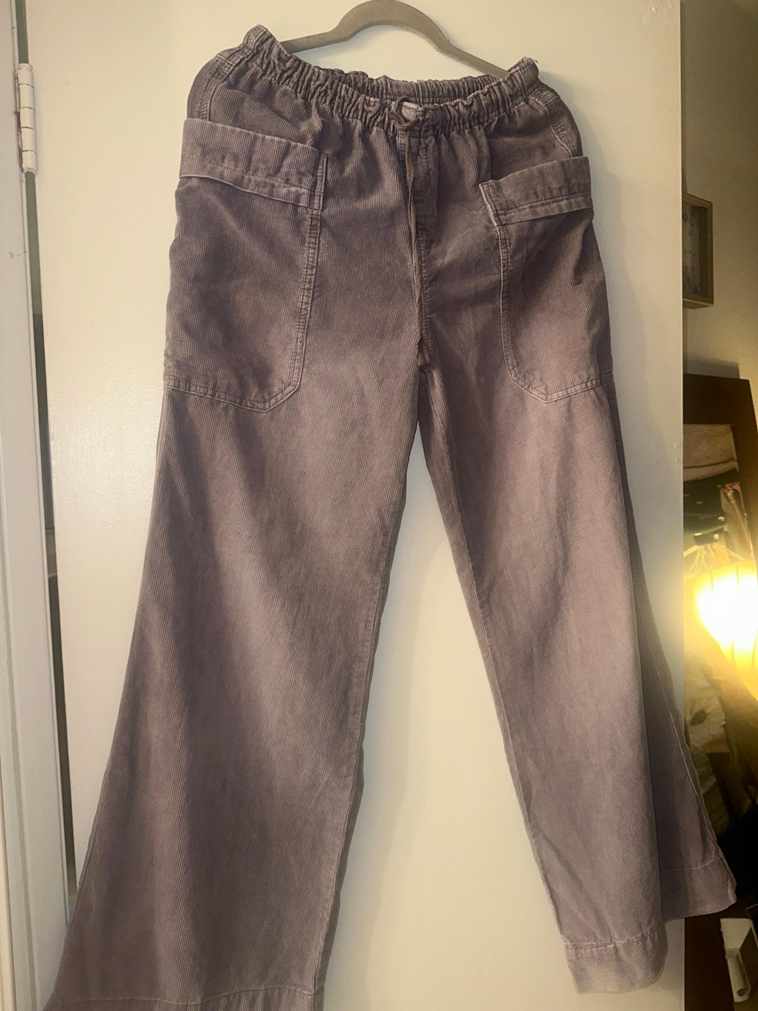 Urban Outfitters Kimchi Blue Grey Corduroy Medium Pants Medium NWT