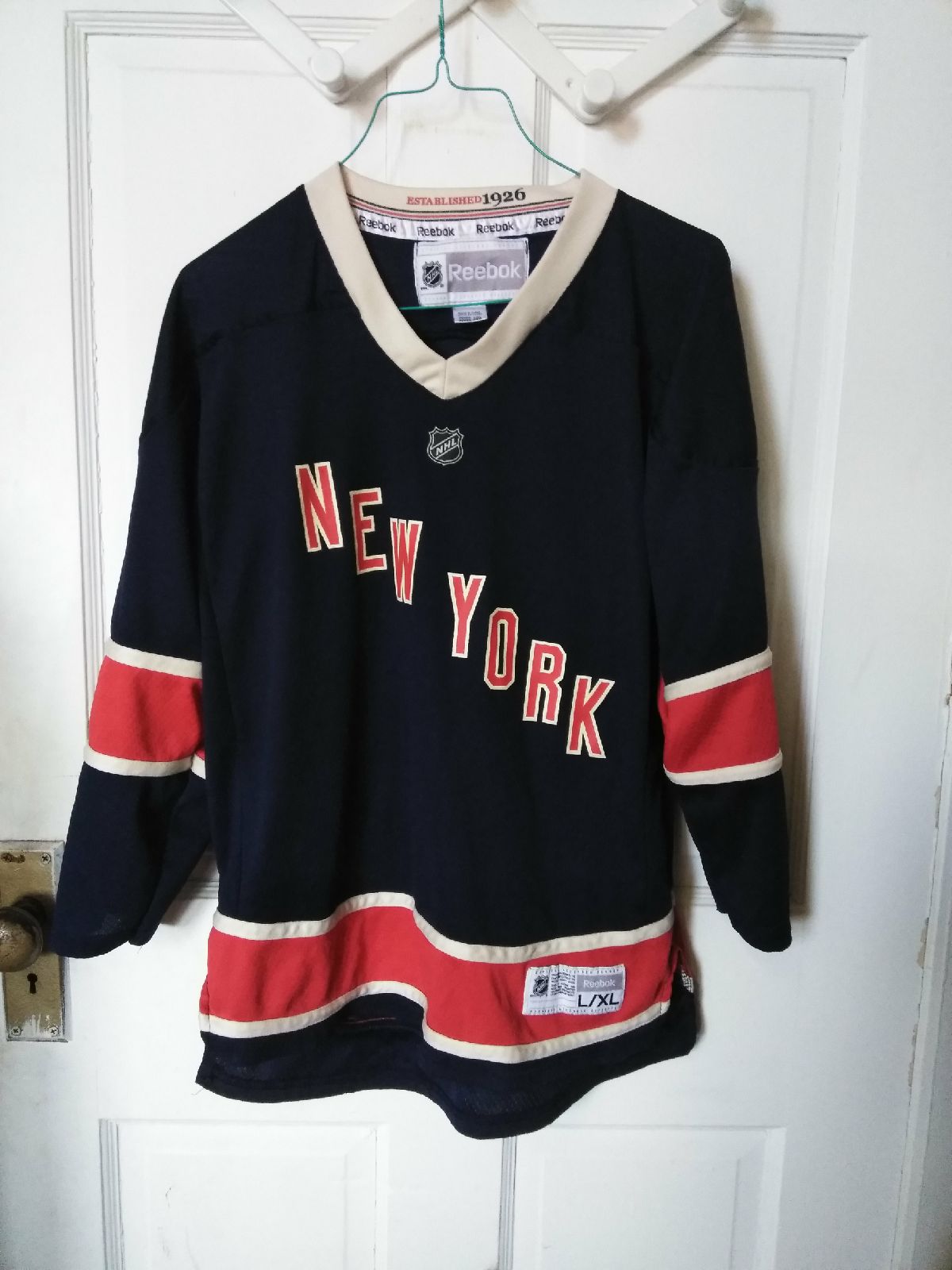 Vtg NHL Rbk NY Rangers YouthSzL/XLJersey