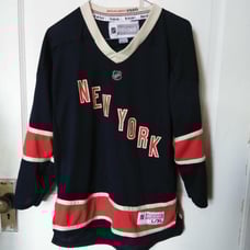 Vtg NHL Rbk NY Rangers YouthSzL/XLJersey