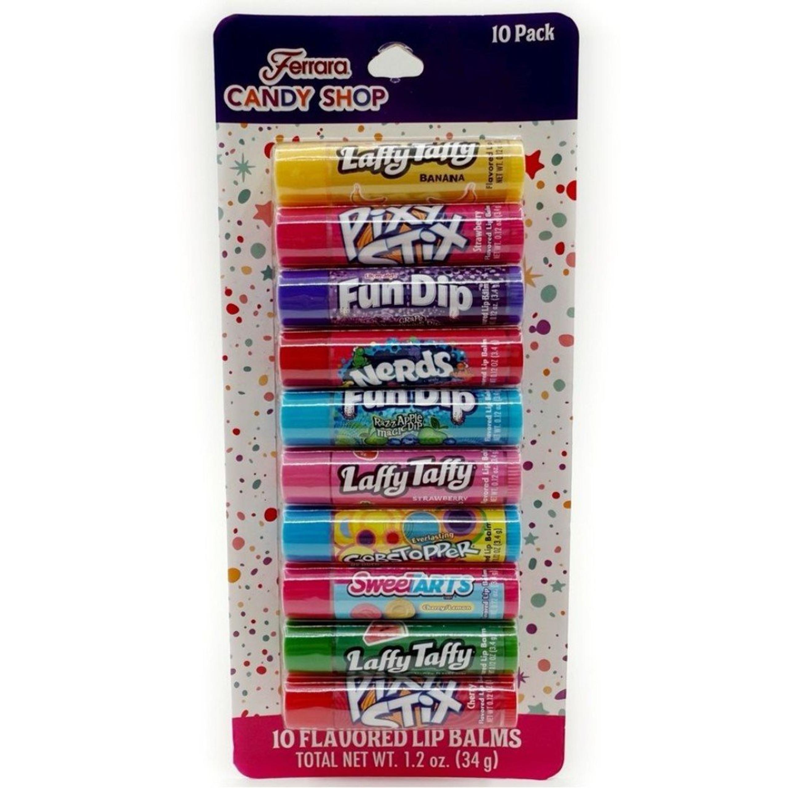 Taste Beauty Candy Flavored Lip Balm Nerds Sweetarts Laffy Taffy Pixy Stix
