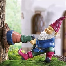 Resin Funny Gnome Garden Ornament,Outdoor Lawn Gnomes Figurines