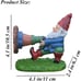 Resin Funny Gnome Garden Ornament,Outdoor Lawn Gnomes Figurines