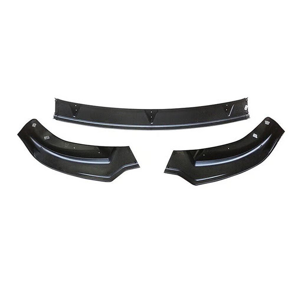 3Pcs Front Bumper Body Kit Lip For 20-24 Tesla Model Y Gloss Black Splitter