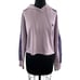 ADIDAS Purple Cotton Trefoil Logo Long Sleeve Pullover Cropped Hoodie Size M NEW