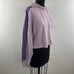 ADIDAS Purple Cotton Trefoil Logo Long Sleeve Pullover Cropped Hoodie Size M NEW