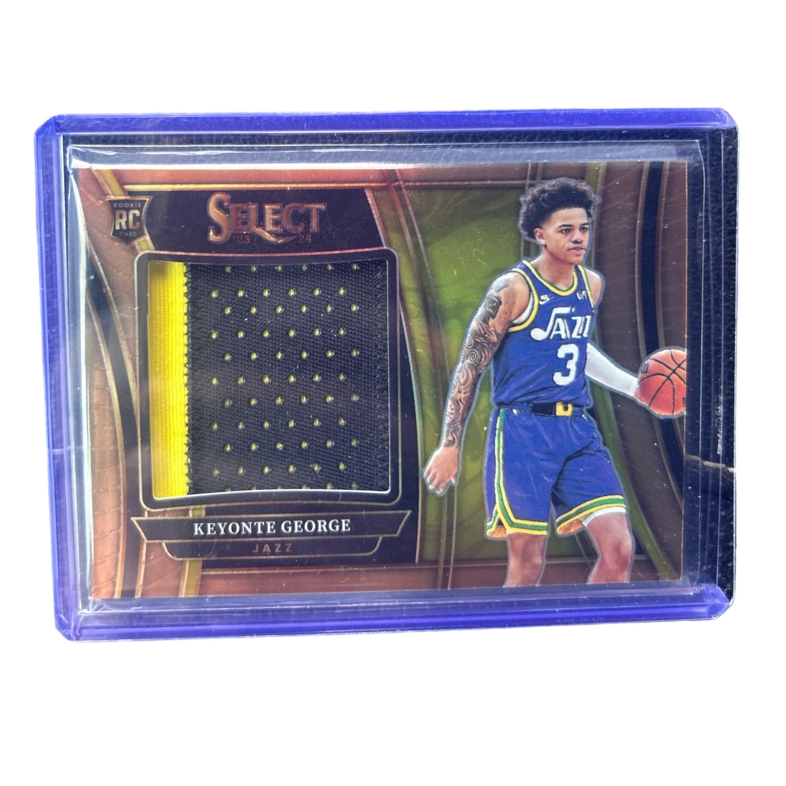 2023-24 Select Rookie Patch Keyonte George Bronze /49 SP Jazz RC Sick