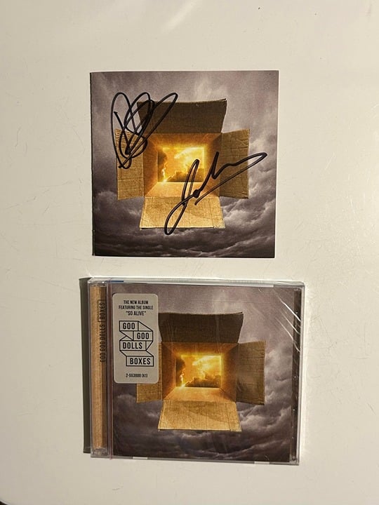 Goo Goo Dolls signed cd booklet