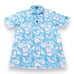 Bad Birdie Polo Shirt Blue Floral Parrot Short Sleeve Golf Stretch Men’s Size S