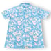 Bad Birdie Polo Shirt Blue Floral Parrot Short Sleeve Golf Stretch Men’s Size S