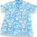 Bad Birdie Polo Shirt Blue Floral Parrot Short Sleeve Golf Stretch Men’s Size S