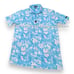 Bad Birdie Polo Shirt Blue Floral Parrot Short Sleeve Golf Stretch Men’s Size S