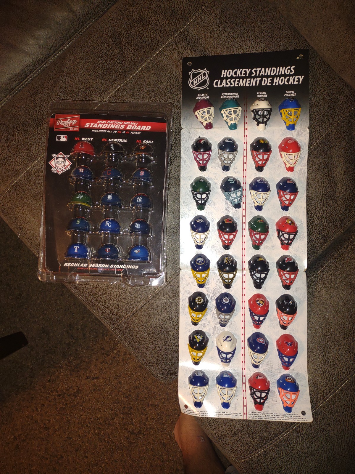 MLB NHL complete helmet sets