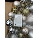 17 Illuminated Ornament Wreath by Valerie Parr Hill QVC Metallic Brand New! NIB
