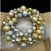 17 Illuminated Ornament Wreath by Valerie Parr Hill QVC Metallic Brand New! NIB
