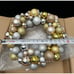 17 Illuminated Ornament Wreath by Valerie Parr Hill QVC Metallic Brand New! NIB