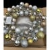 17 Illuminated Ornament Wreath by Valerie Parr Hill QVC Metallic Brand New! NIB